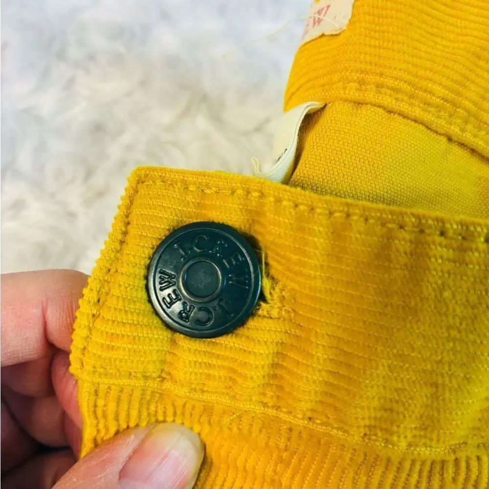 J.Crew Mustard Matchstick Corduroys